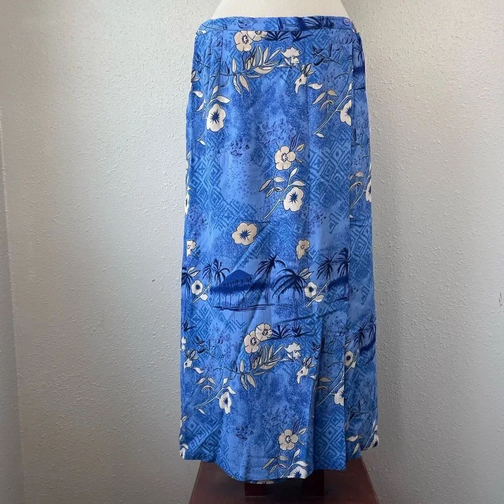 Jennifer Moore Hawaiian Wrap Skirt Size 8 EUC